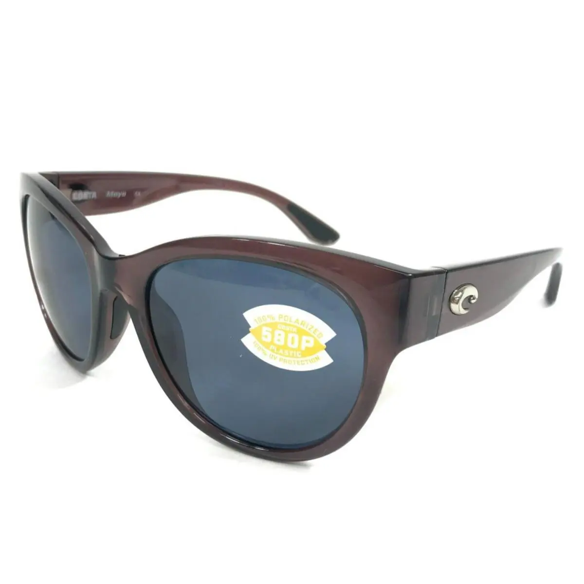 Costa Sunglasses Maya 06S9011-0555 Purple Round Frames with Gray 580P Lenses