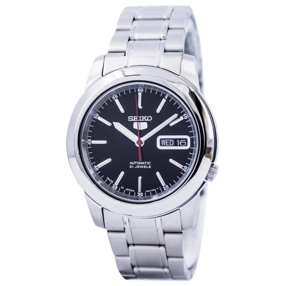 Seiko 5 Automatic 21 Jewels Japan Made Black Dial SNKE53J1 Men`s Watch