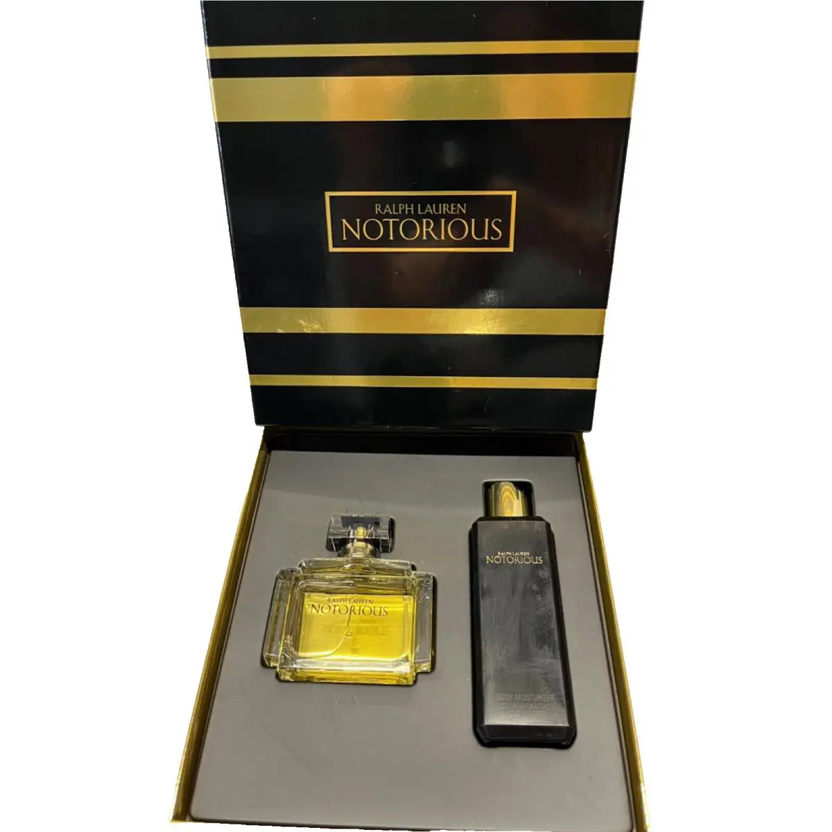 Ralph Lauren Notorious 2.5floz. Edp Spray + 6.7oz Body Lotion