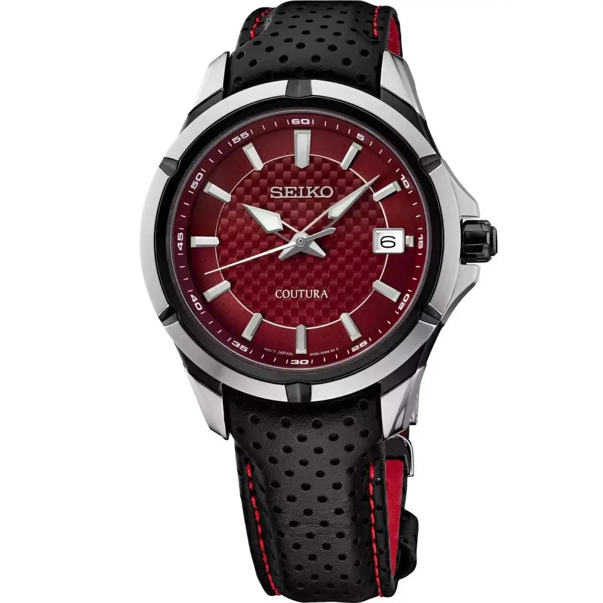 Seiko Coutura Collection Mens Red Carbon-fiber Dial SUR567