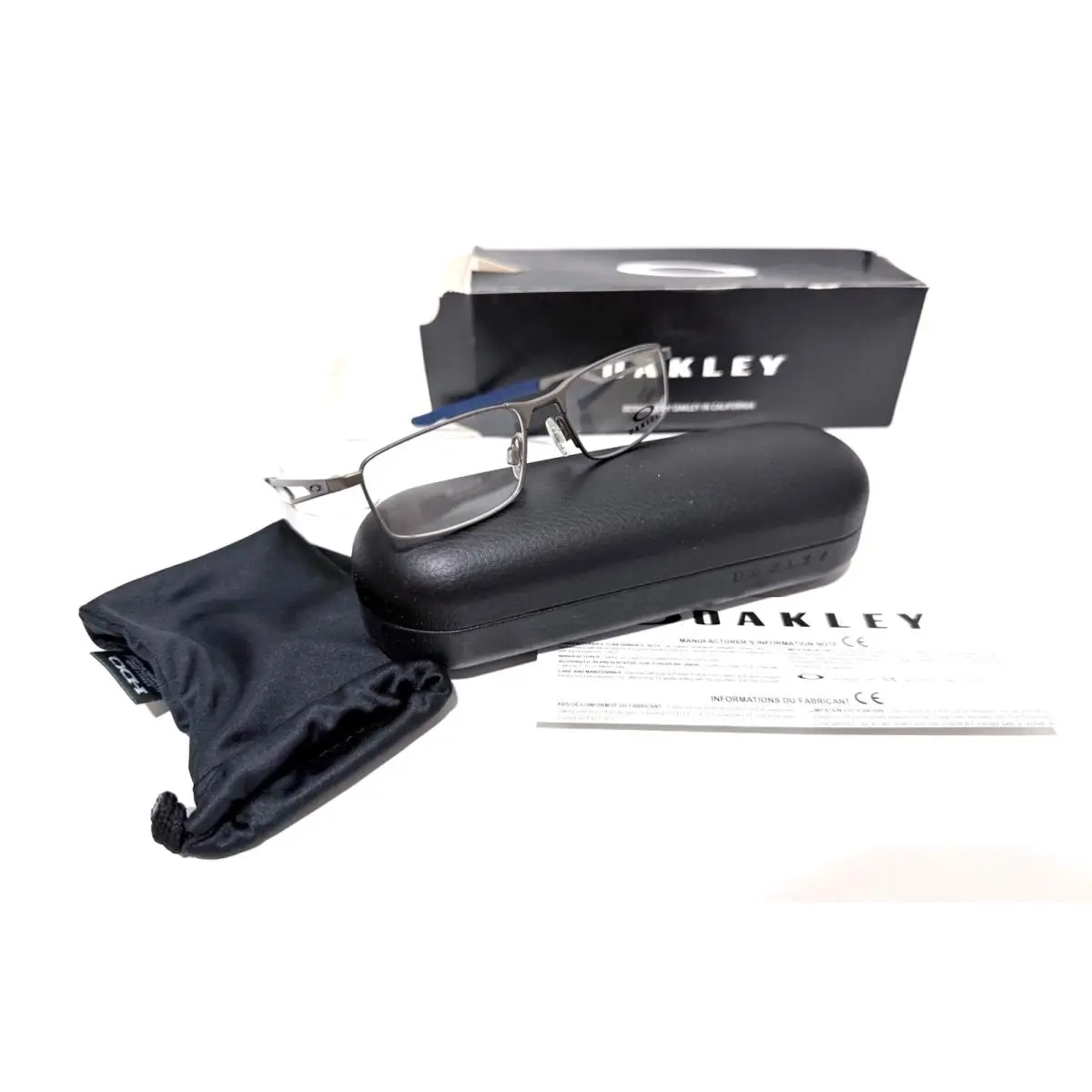 Oakley OY3001-0347 Barspin XS Matte Cenent Gray Blue RX Eyeglasses 47-14-130 MM