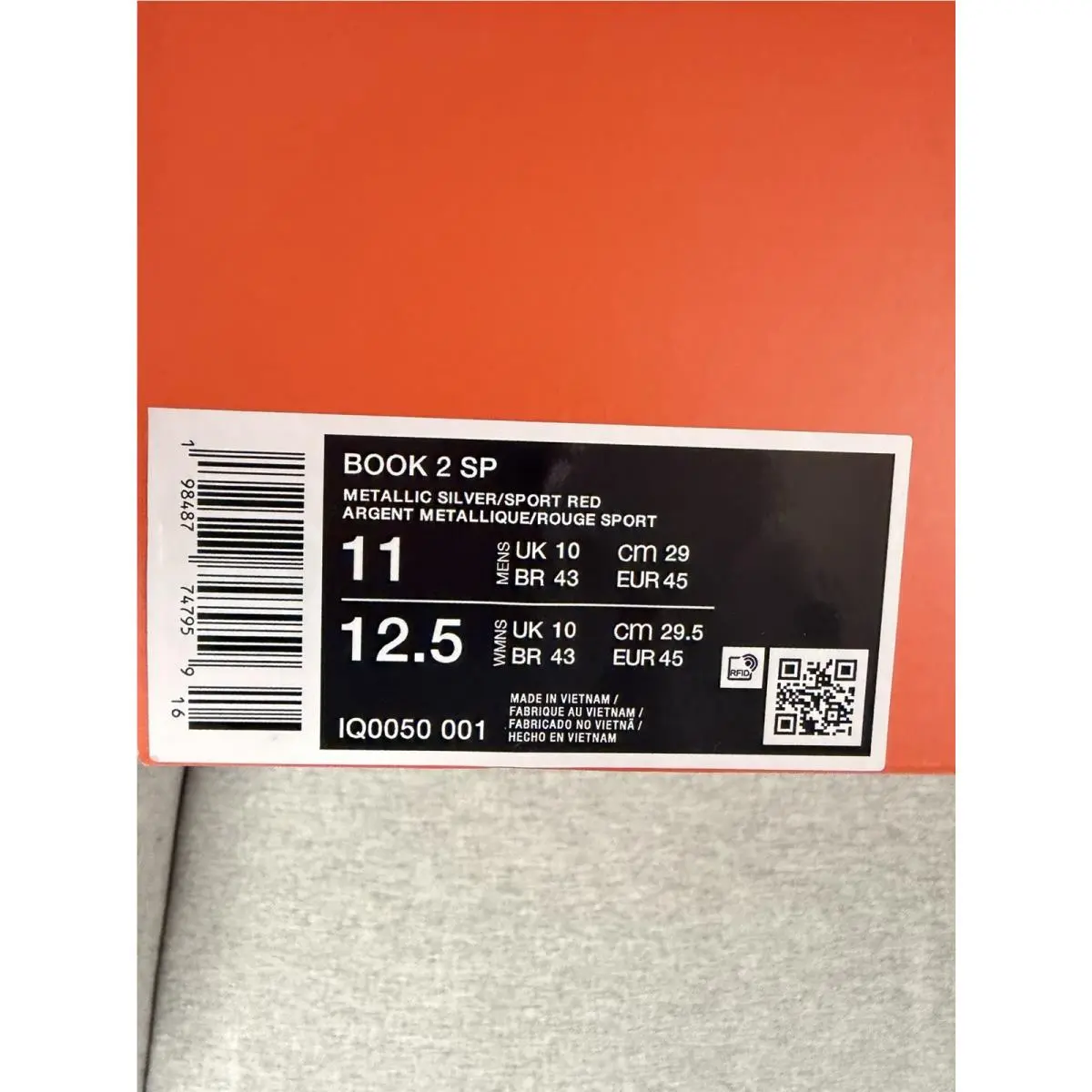 Nike shoes - Nike Book 2 - Book - IQ0050 001 - Silver 5