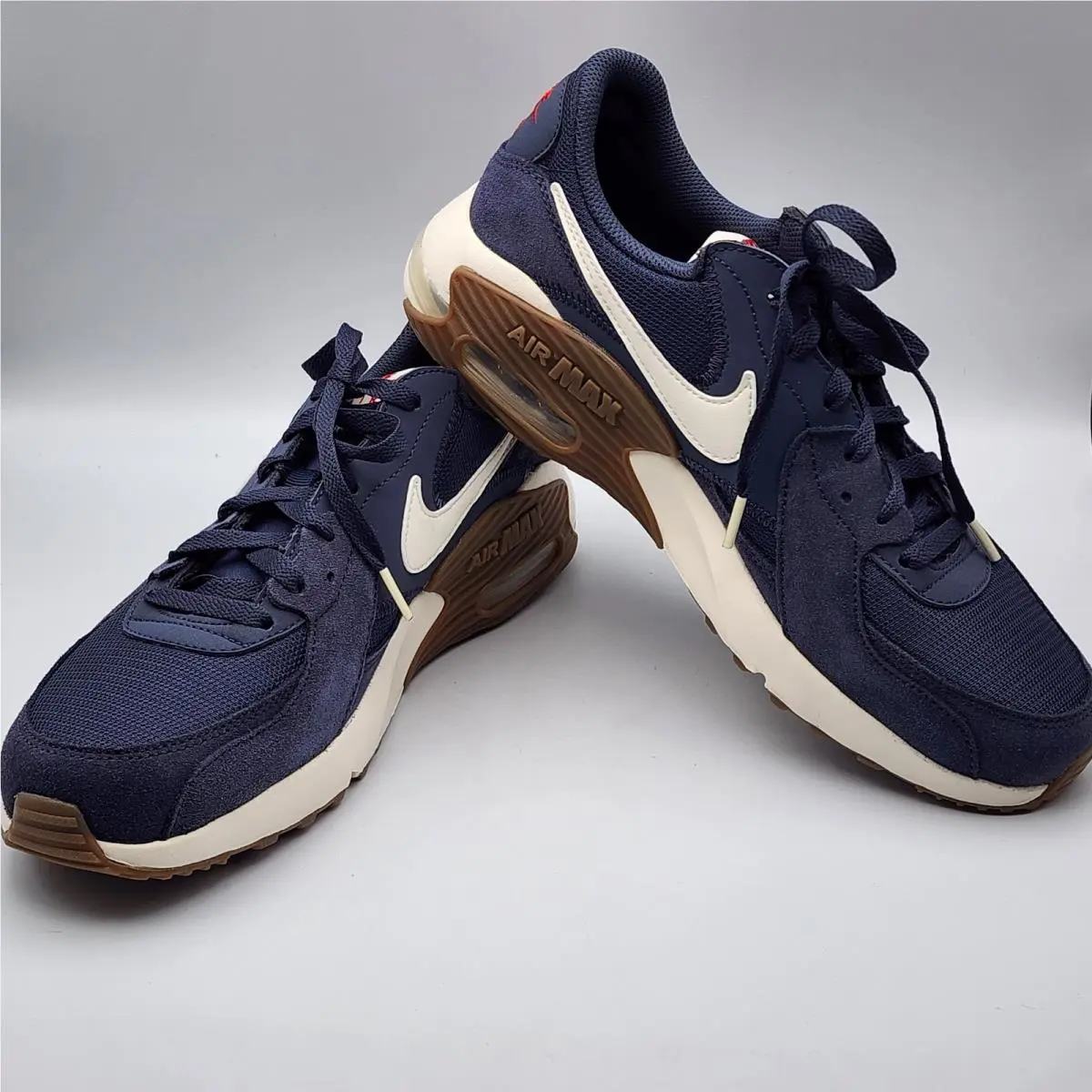 Nike Air Max Excee Men`s Running Shoes Thunder Blue Pale Ivory Sz 9