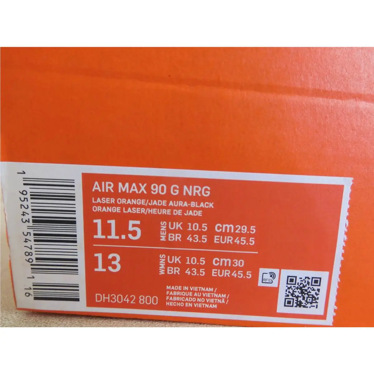 Nike shoes - Nike Air Max 90 Golf - DH3042-800 - Orange (UPC: 195243547891) 6