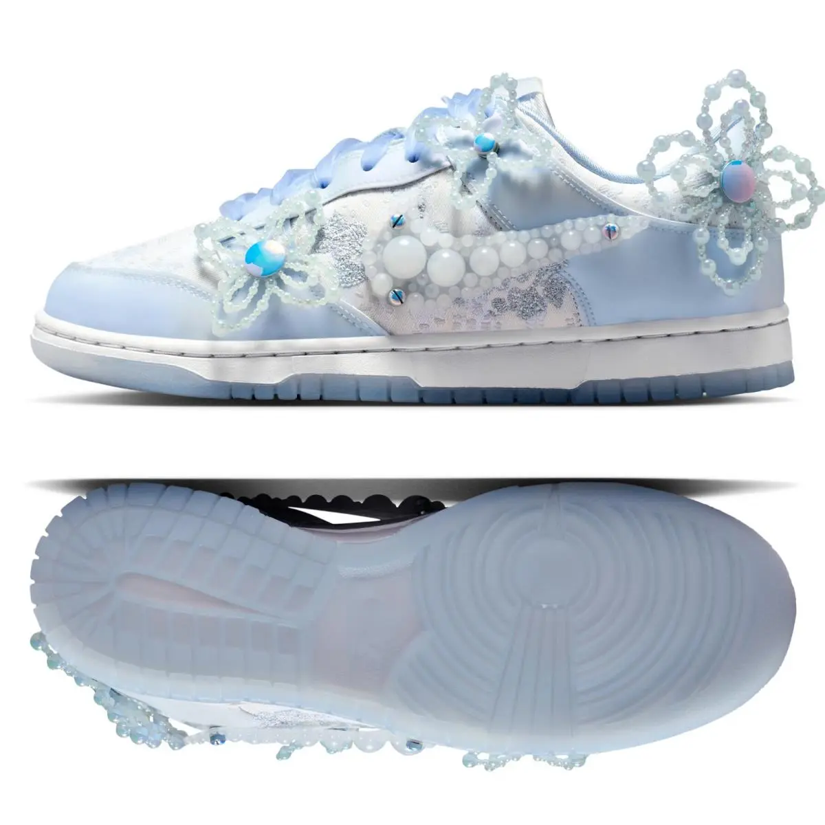 Susan Fang x Nike W Dunk Low White/blue Tint HV8575-100 Women`s Shoes Size 7