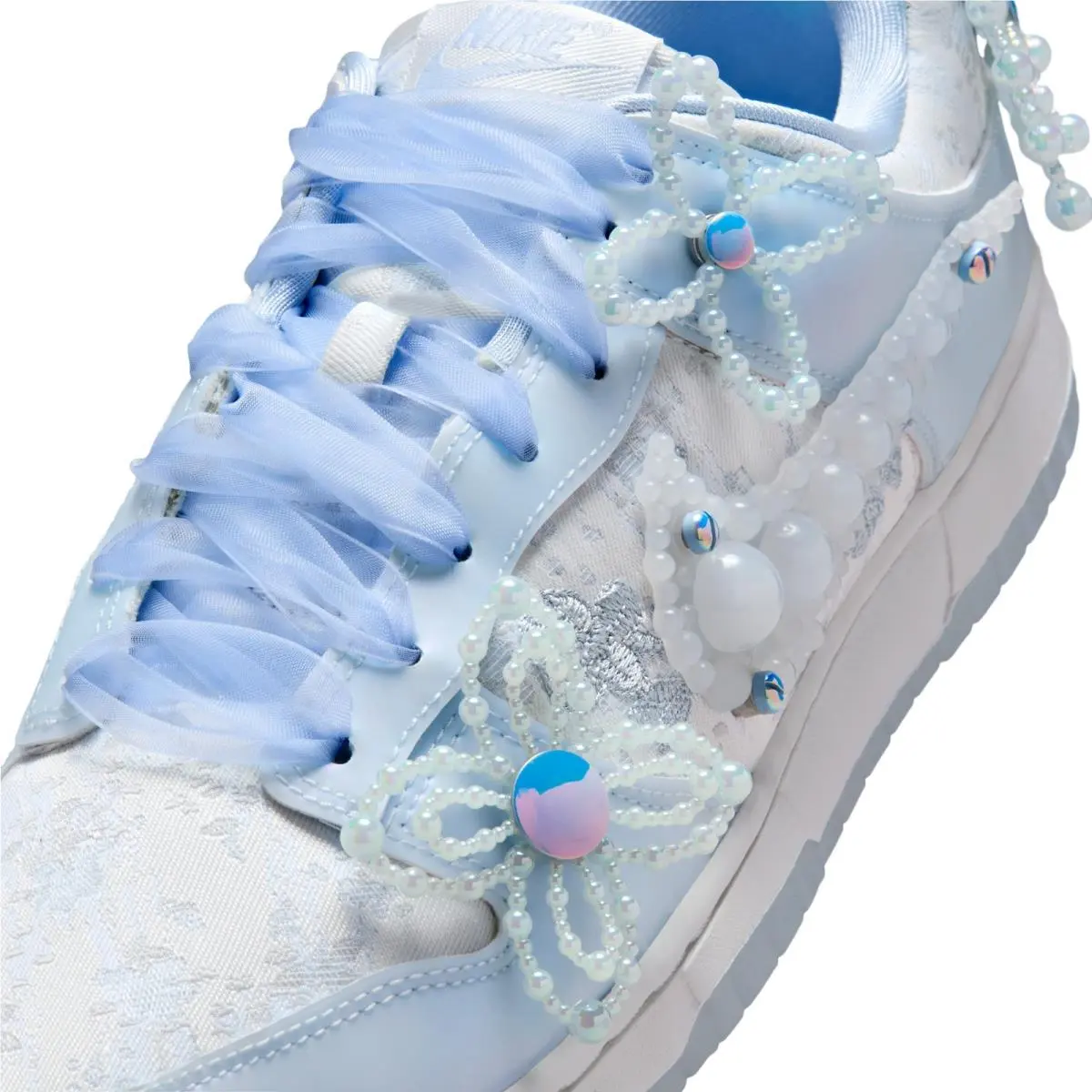 Nike shoes - Nike Dunk Low - Dunk Low - HV8575-100 - Summit White/Hydrogen Blue/Wolf Grey/Hydrogen Blue/Blue Tint (UPC: 198484795540) 6