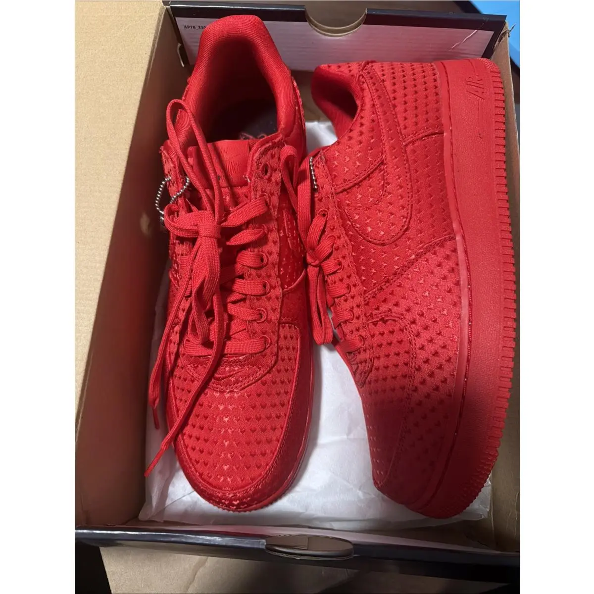 Men`s Nike Air Force 1 Retro University Red/university Red IB6836 600 Sz 11.5