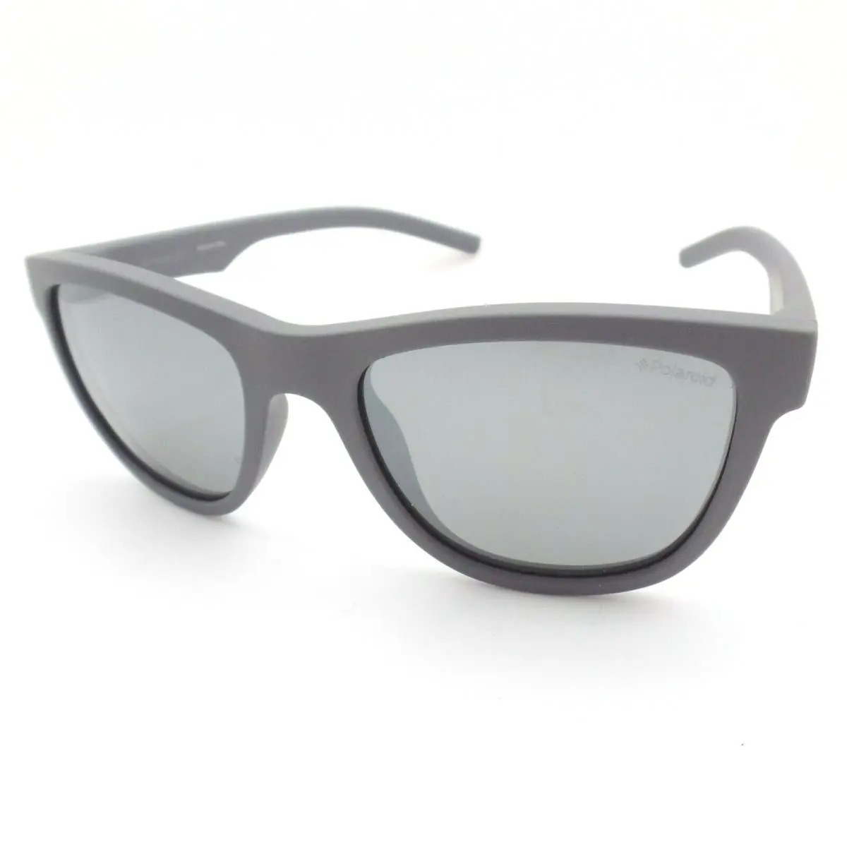 Polaroid Brand Kids Pld 8018 35WJB Matte Grey Silver Polarized Frames - Frame: Matte Grey, Lens: Grey Silver