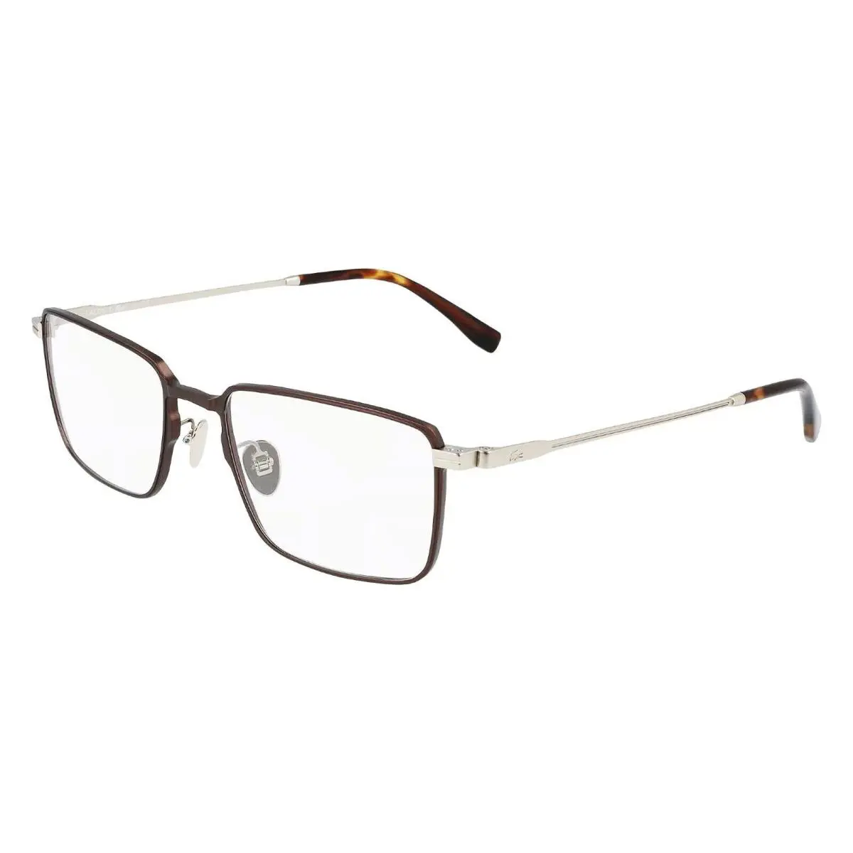 Lacoste L 2275E 210 Brown Eyeglasses 54mm with Lacoste Case