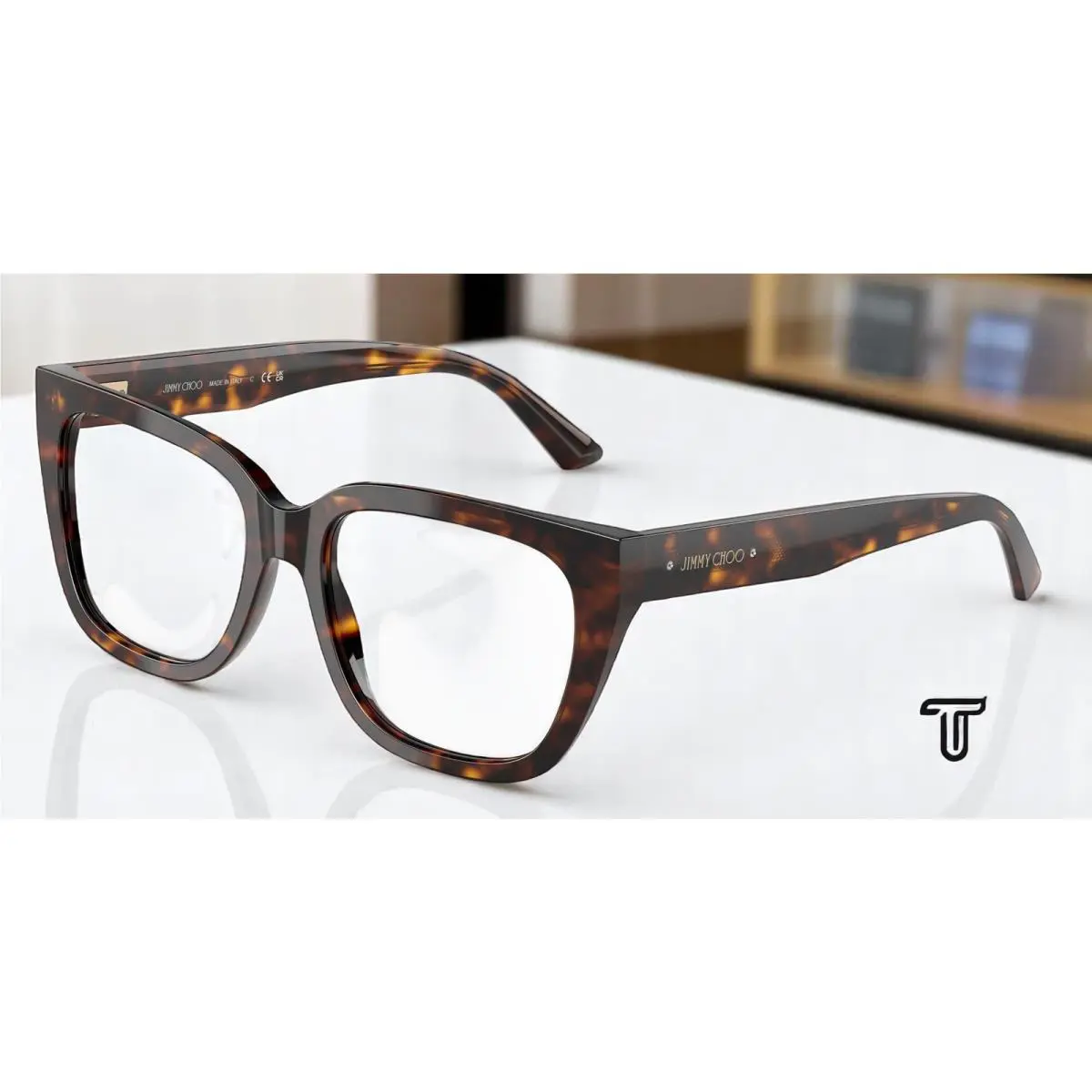 Jimmy Choo JC3019B 5002 Havana Demo Lens 54 mm Women`s Eyeglasses