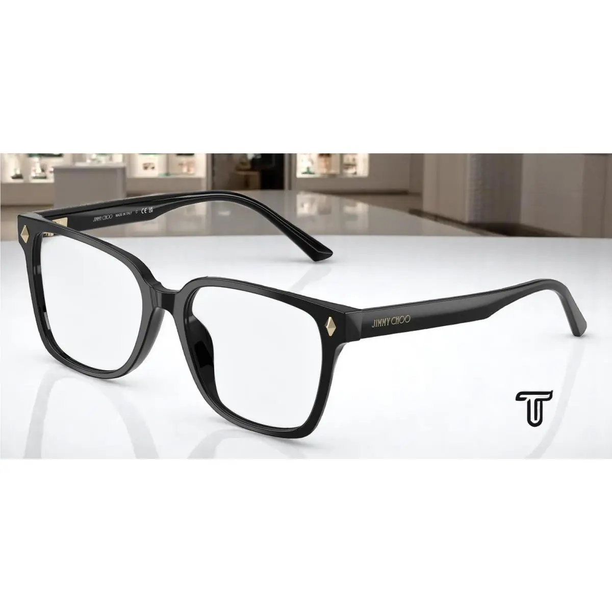 Jimmy Choo JC3038D 5000 Black Demo Lens 54 mm Women`s Eyeglasses
