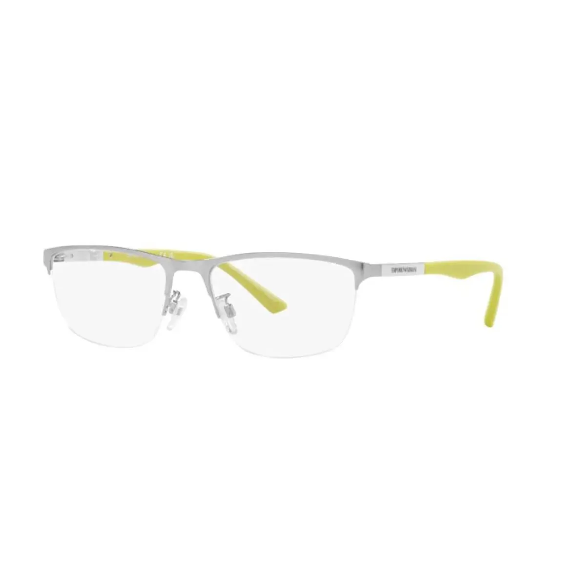 Emporio Armani Man Pillow Eyeglasses EA1142 3045 Matte Silver 56mm