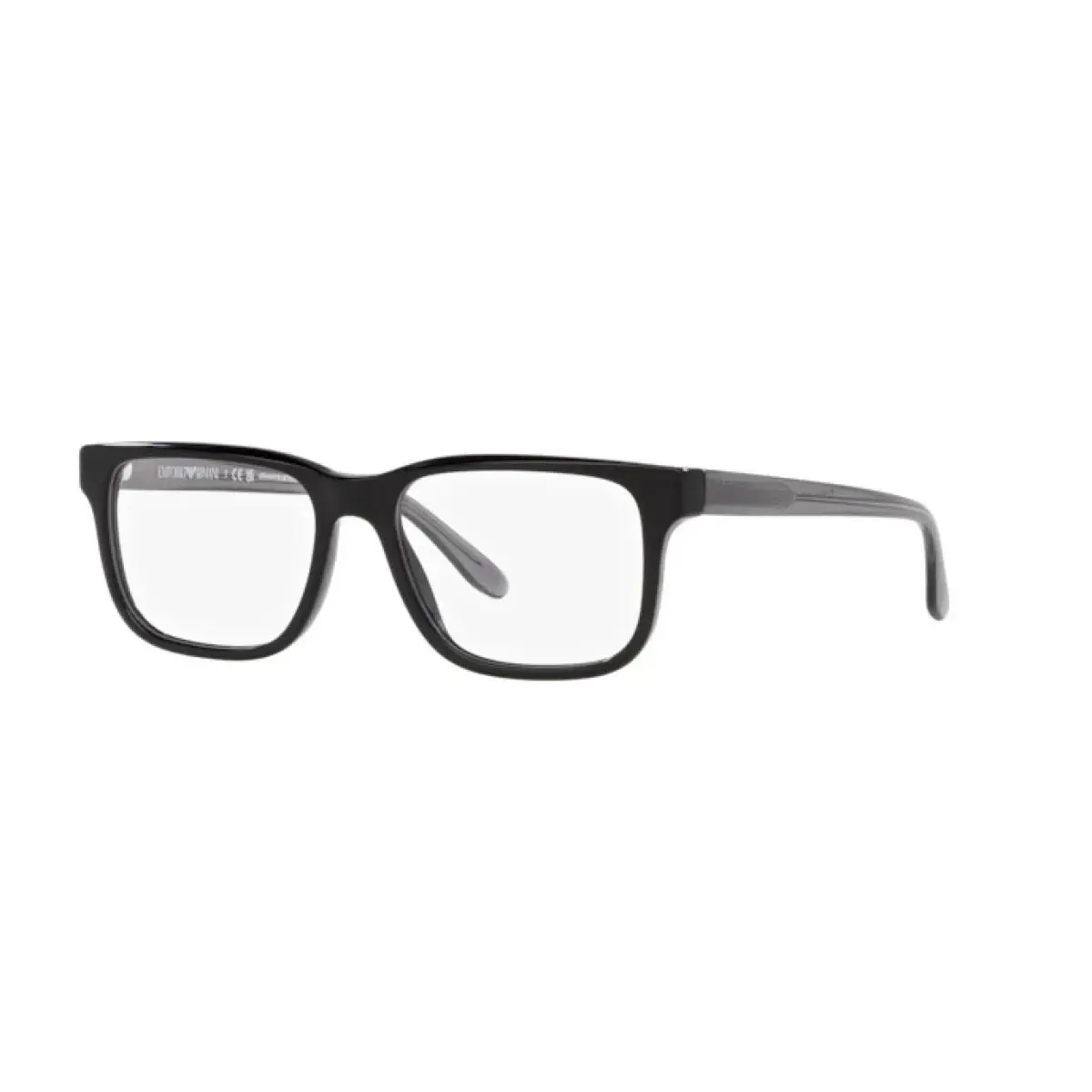 Emporio Armani Man Rectangle Eyeglasses EA3218 5017 Black 55mm