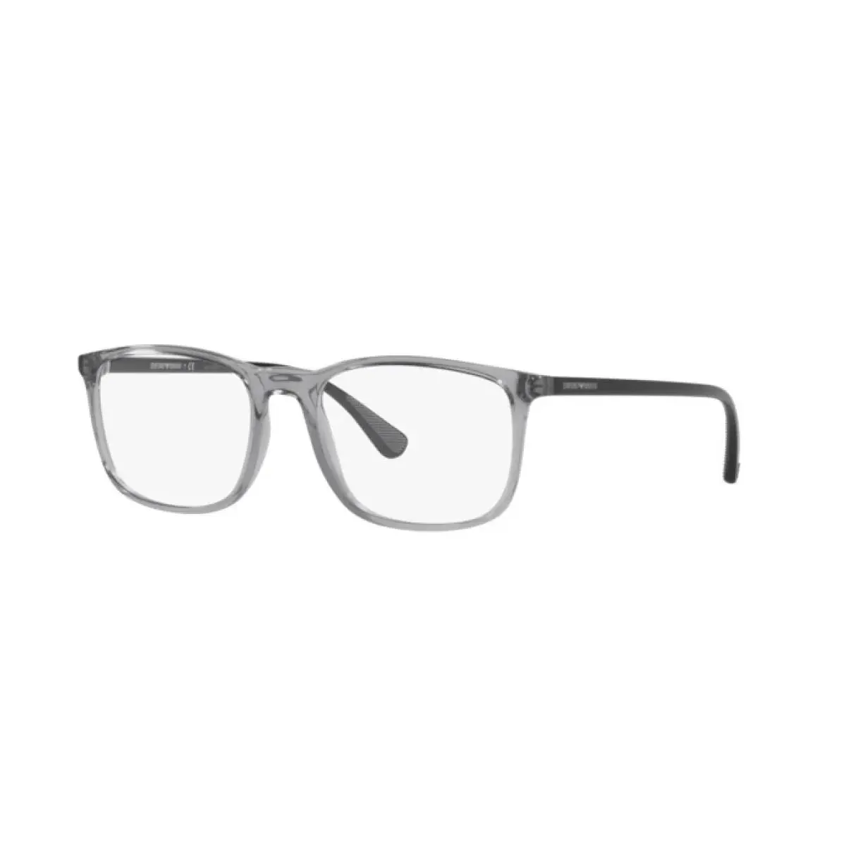 Emporio Armani Man Rectangle Eyeglasses EA3177 5090 Transparent Grey 53mm