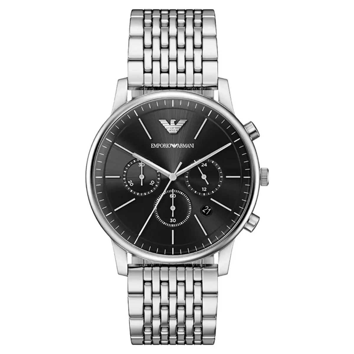 Emporio Armani Men`s Minimalist Black Dial Watch - AR11772