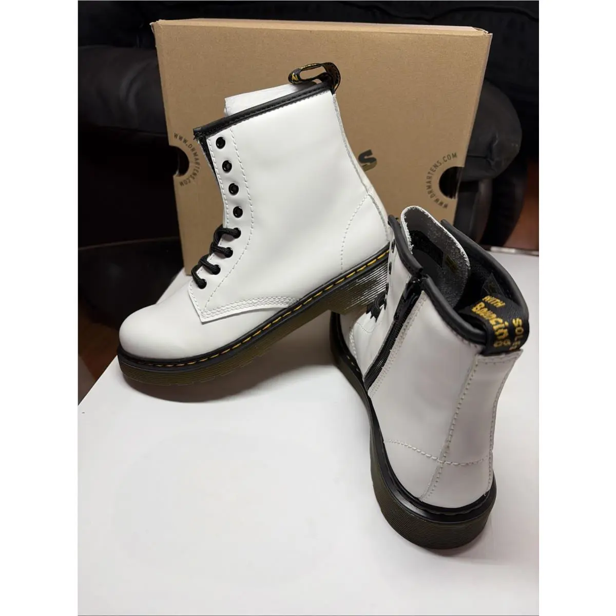 Dr. Martens shoes - Kid `s Collection 1460 - Kid Collection - White (UPC: 0190665321661) 13
