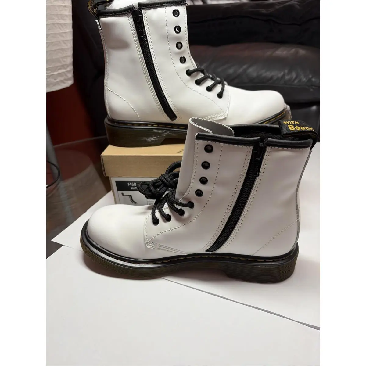 Dr. Martens shoes - Kid `s Collection 1460 - Kid Collection - White (UPC: 0190665321661) 0