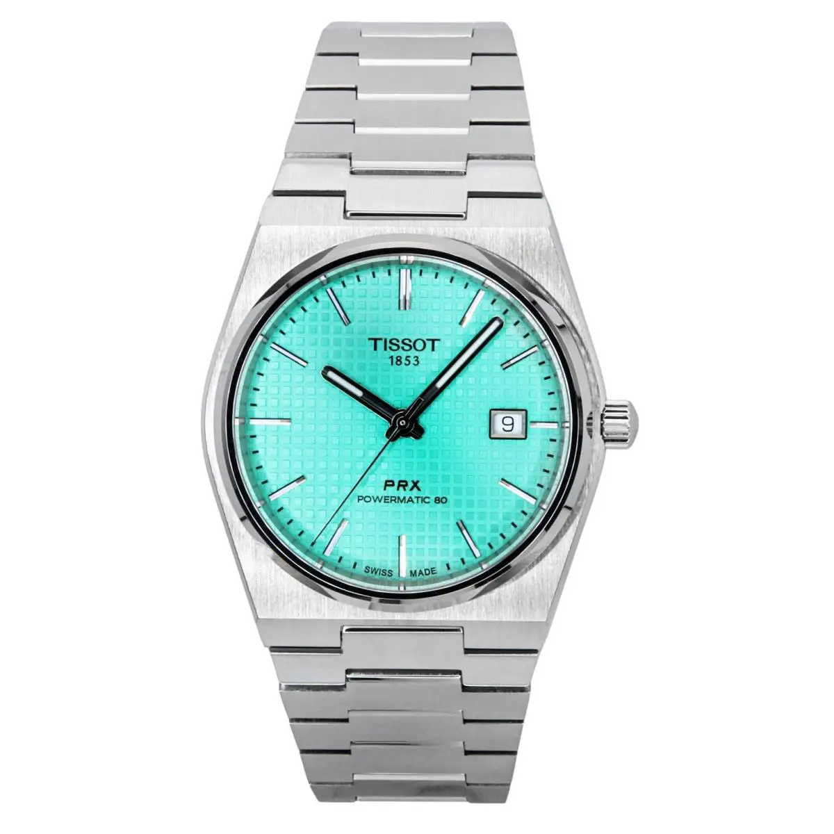 Tissot Prx Light Green Dial Automatic 100M Men`s Watch T137.407.11.091.01