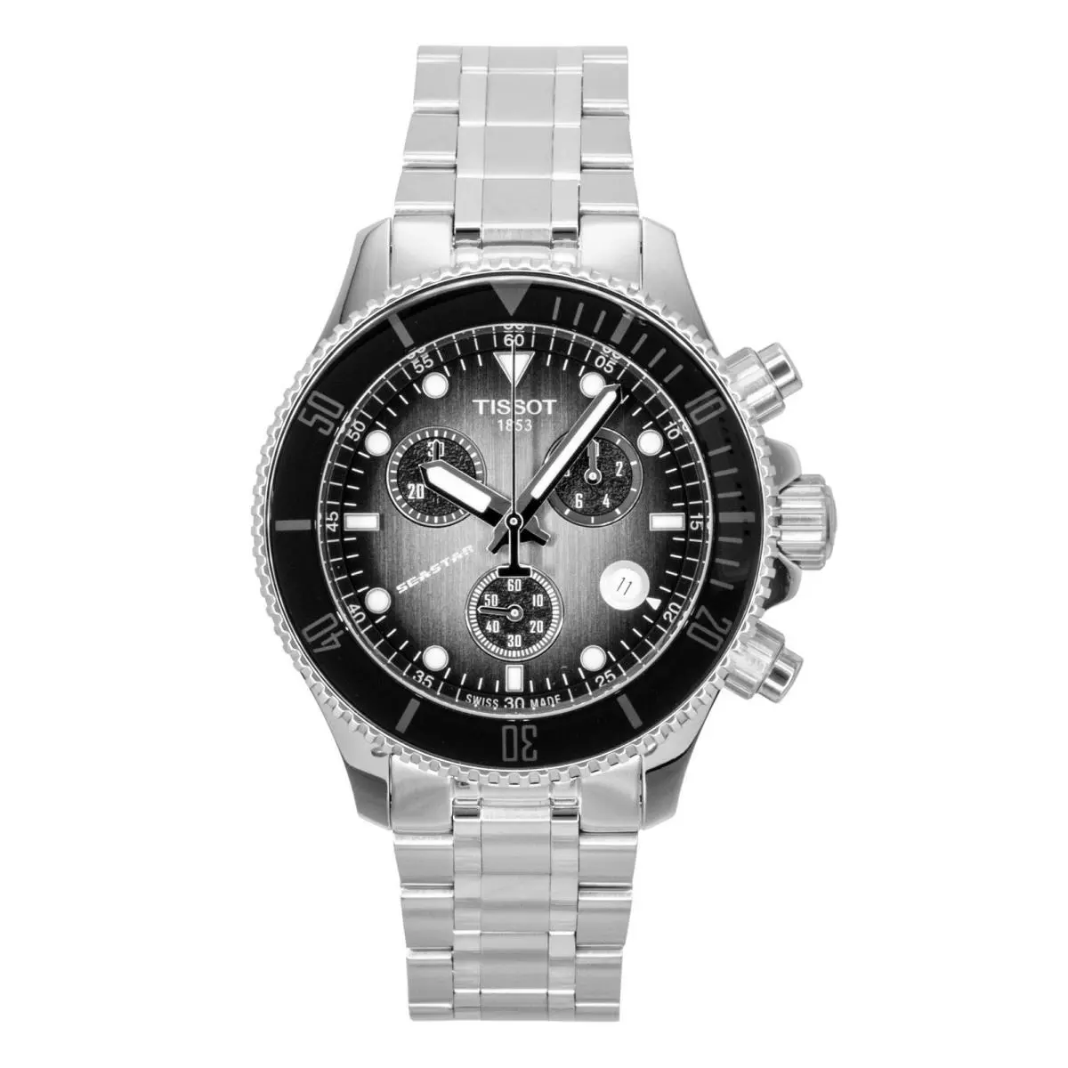 Tissot Seastar Black Dial Quartz Diver`s 300M Men`s Watch T120.217.11.061.00