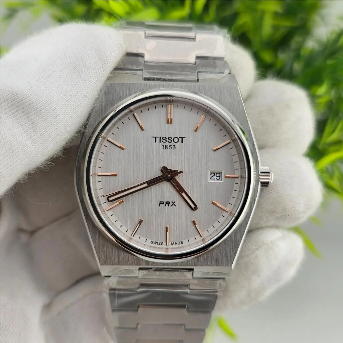 Prx T137.410.11.031.00 40MM Silver Dial Quartz Men`s Watch Silver Case by Tissot