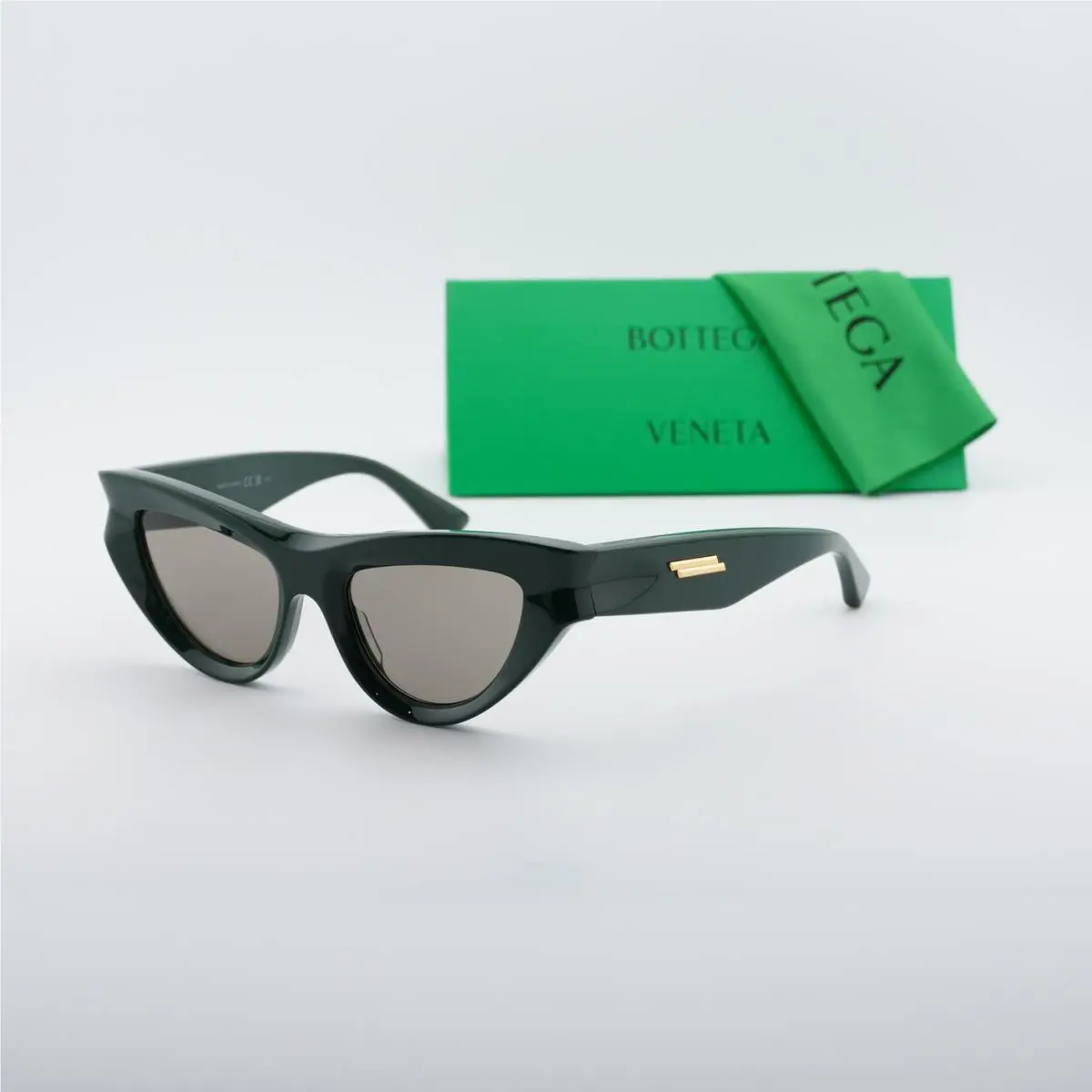 Bottega Veneta BV1220S 004 Green/green 51-18-140 Sunglasses