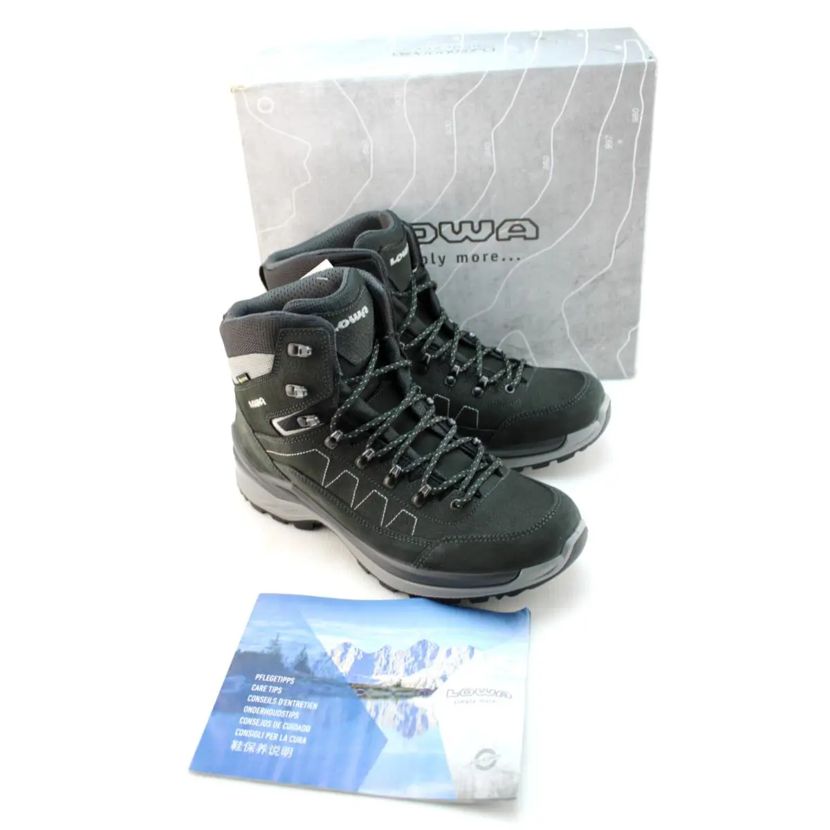 Lowa Size 9 Toro Pro Gtx Mid Dark Gray Men`s Gore-tex Hiking Boot
