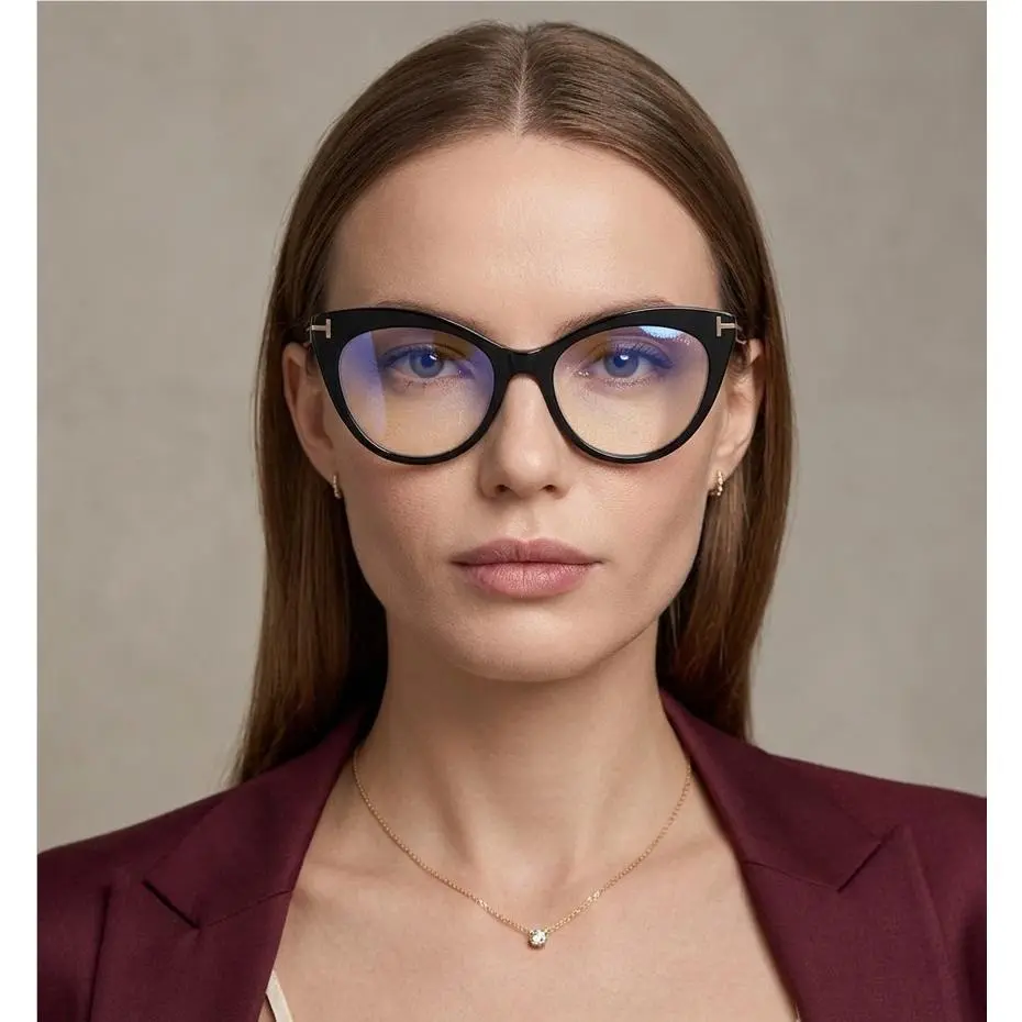 FT6091-B-001 Eyeglasses 53mm by Tom Ford
