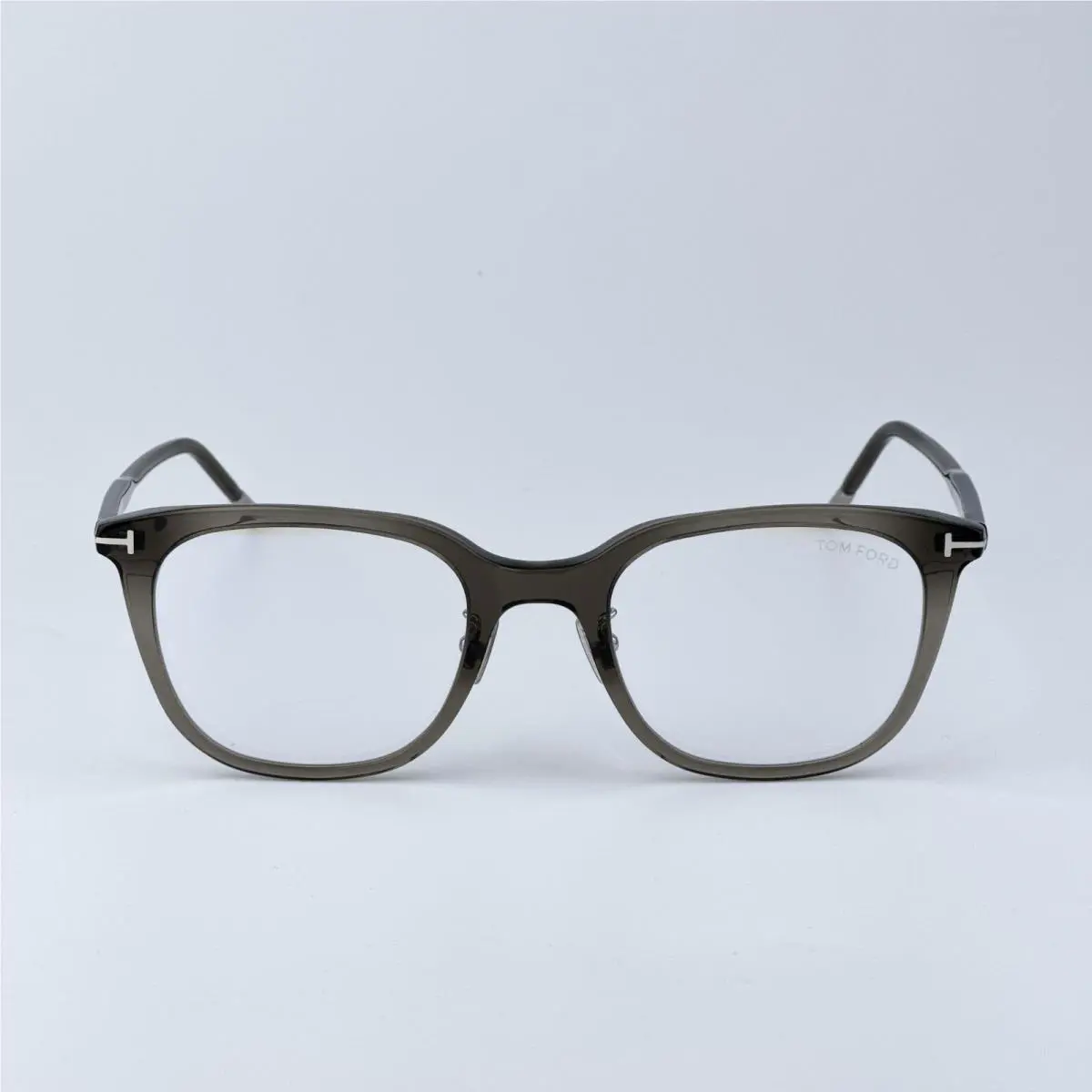 Tom Ford Men Eyeglasses Grey Blue Block Square FT5776-D-B/O 020