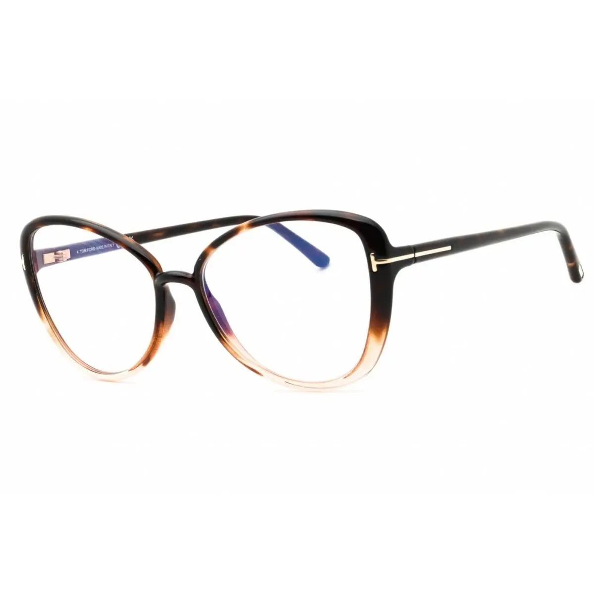 Unisex Eyeglasses Cat Eye Shape Injected Propionate Frame FT5907-B 056 by Tom Ford