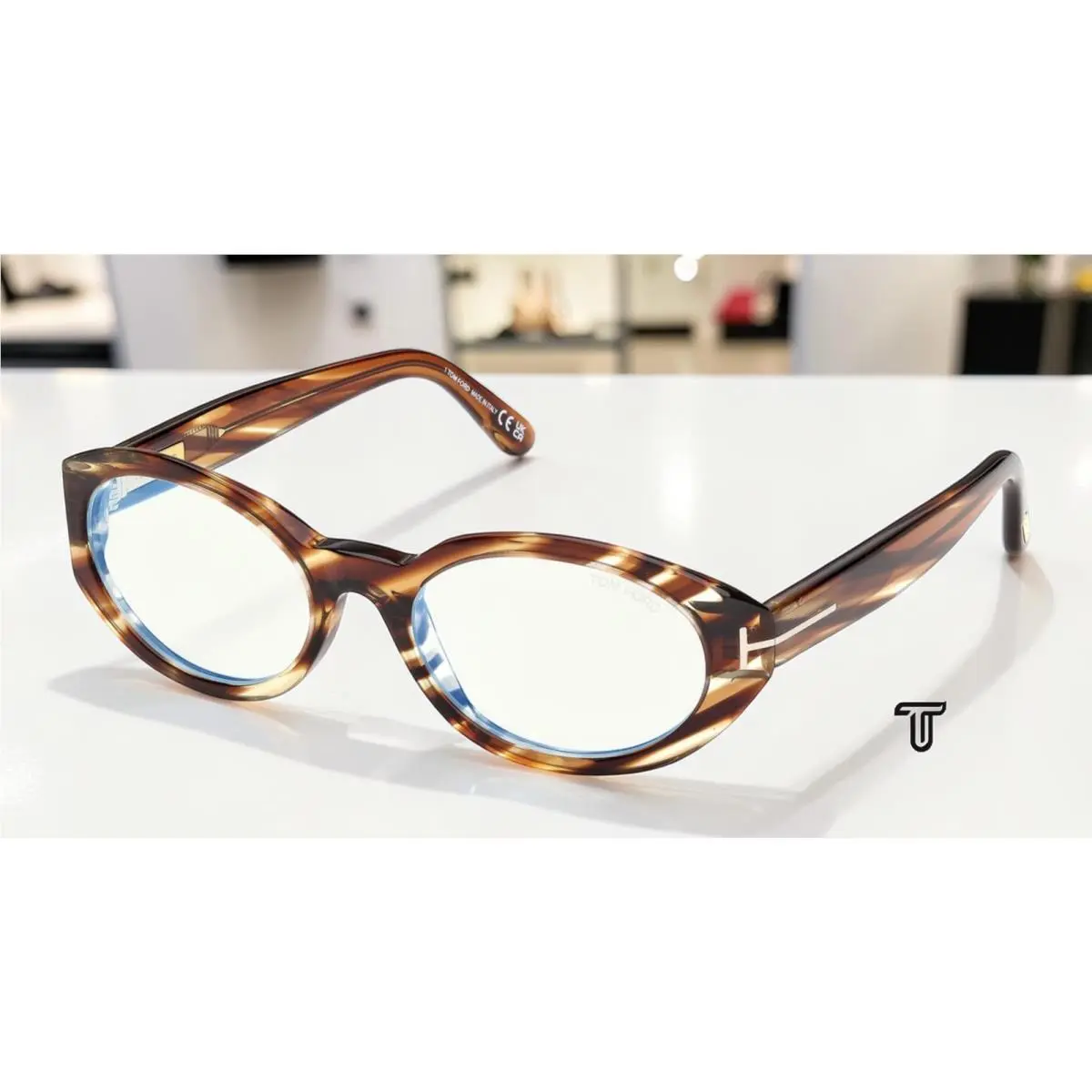 Tom Ford FT6067 B 055 BB Coloured Havana 54 mm Women`s Eyeglasses