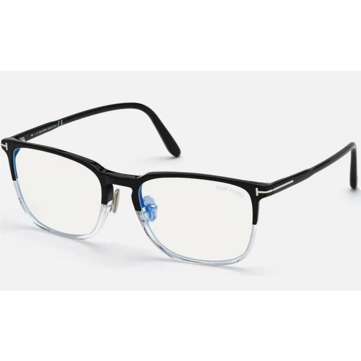 Tom Ford Eyeglasses TF 5699-B 005 53-19 145 Black Crystal Frames w/ Blue Block