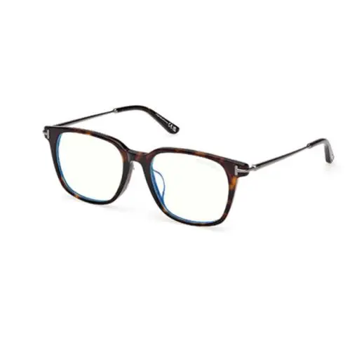 Tom Ford FT6106 D B 052 Dark Havana Square Men`s Eyeglasses