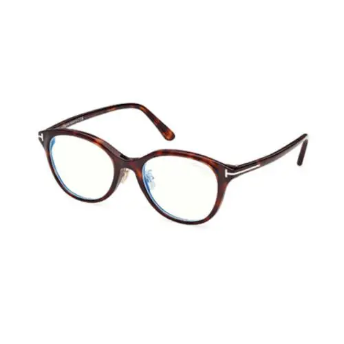 Tom Ford FT6102 DB 054 Red Havana Round Women`s Eyeglasses