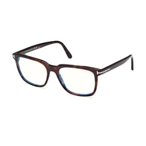 Tom Ford FT6080 B 052 Dark Havana Square Men`s Eyeglasses