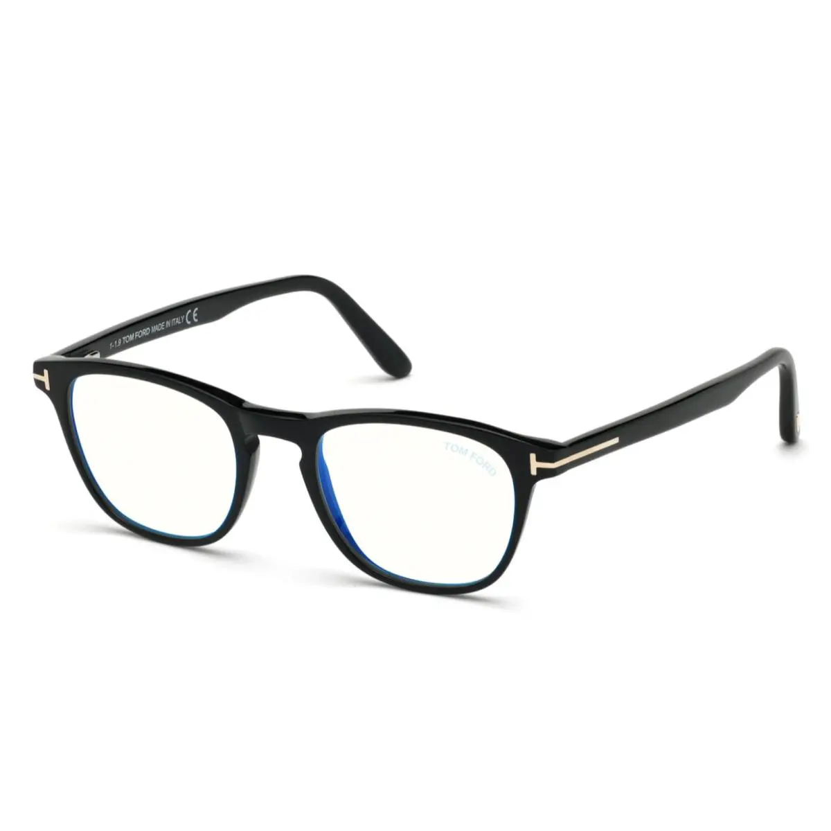 Tom Ford Eyeglasses TF 5625-F-B 001 52-19 145 Black Frames Blue Block Lenses