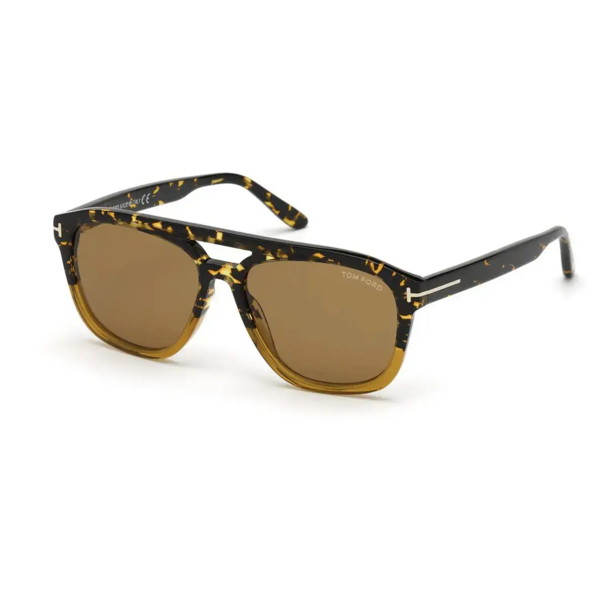 Gerrard FT0776 56E Sunglasses Havana Frame Brown Lenses 56mm by Tom Ford