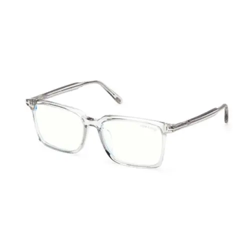 Tom Ford FT6100 D B 020 Shiny Grey Square Men`s Eyeglasses
