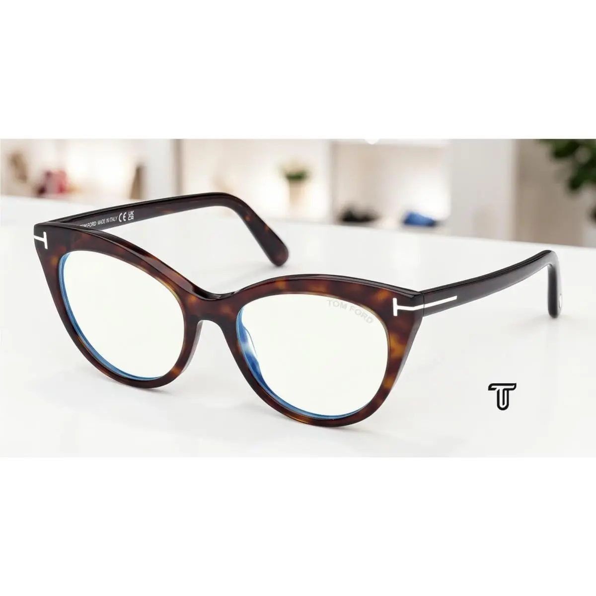 Tom Ford FT6091 B 052 BB Dark Havana 53 mm Women`s Eyeglasses