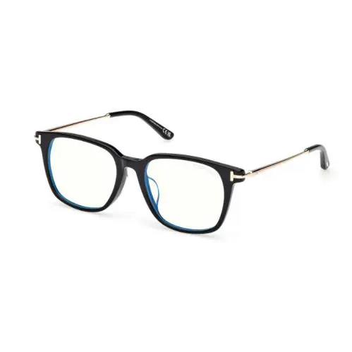 Tom Ford FT6106 D B 001 Shiny Black Square Men`s Eyeglasses