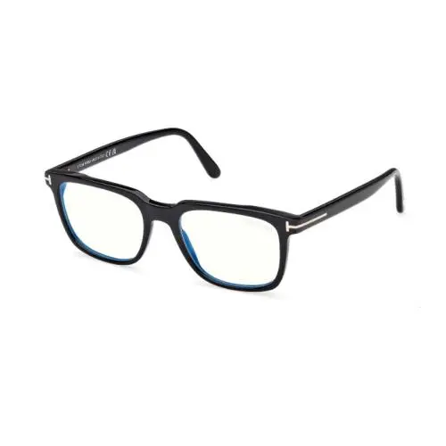 Tom Ford FT6080 B 001 Shiny Black Square Men`s Eyeglasses