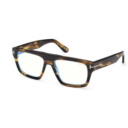 Tom Ford FT6084 B 056 Coloured Havana Rectangular Men`s Eyeglasses