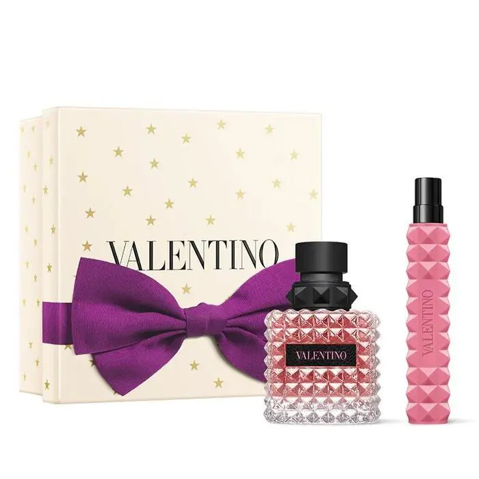 Valentino Donna Born IN Roma 2 PC Gift Set For Women - 1.7 OZ Edp + 0.33 OZ Edp