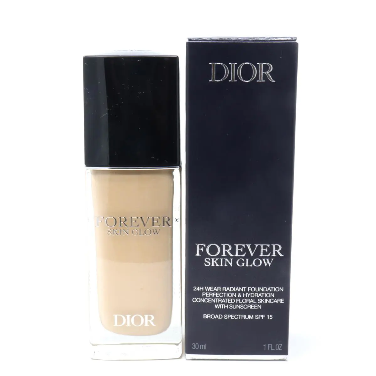 Forever Skin Glow Hydrating Foundation 1.0oz/30ml 1.5W Warm/Glow SPF 15 by Dior