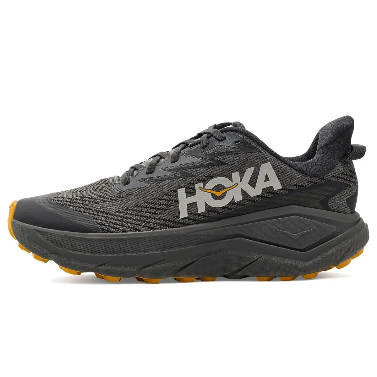 Hoka shoes - Asphalt Grey/Varsity Yellow 9