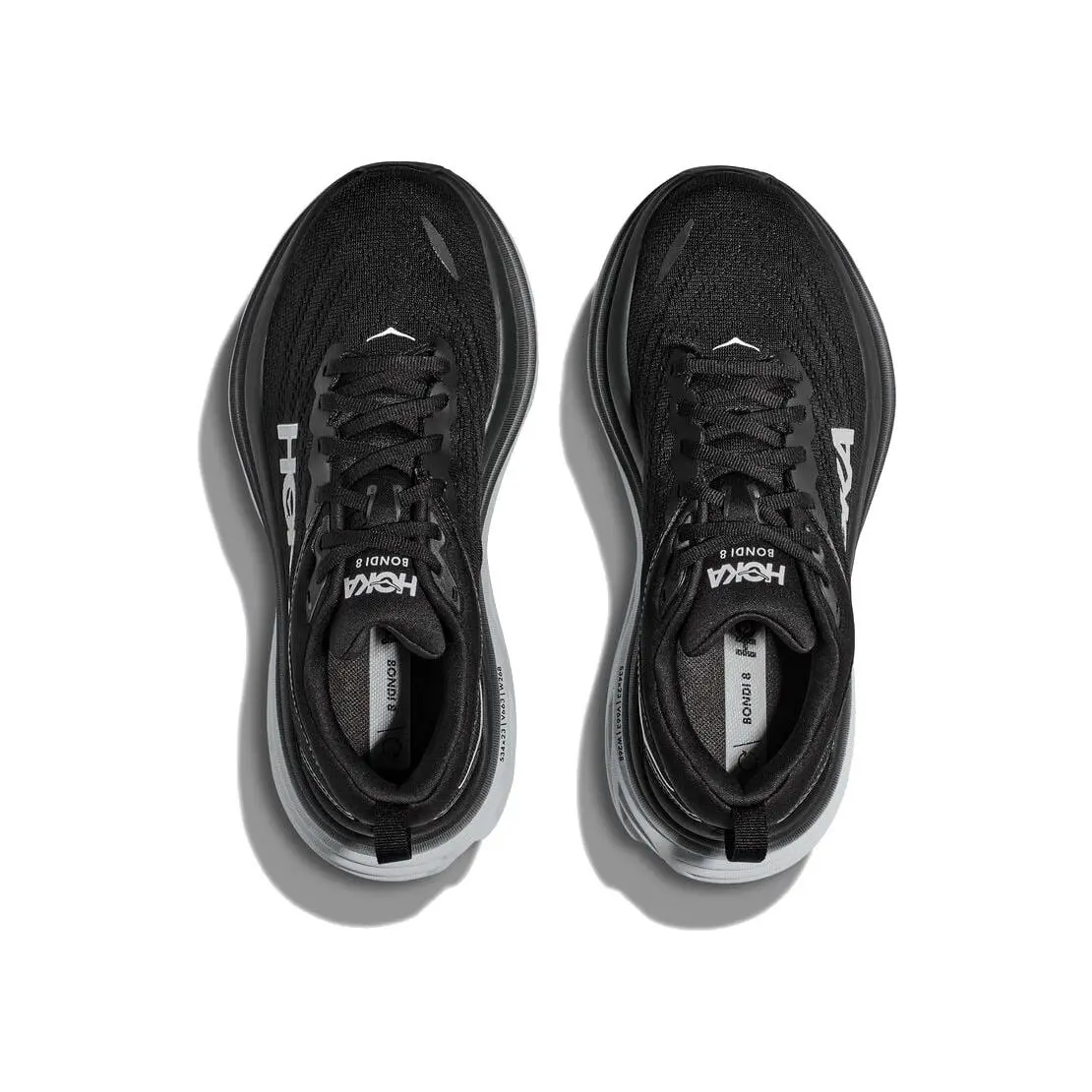 Hoka shoes - Bondi 8 - Bondi - M-BONDI8-BWHT-9D - Black/White (UPC: 195719628727) 0