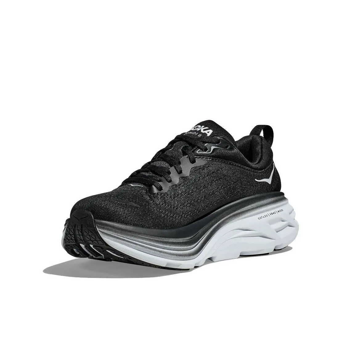 Hoka shoes - Bondi 8 - Bondi - M-BONDI8-BWHT-9D - Black/White (UPC: 195719628727) 1
