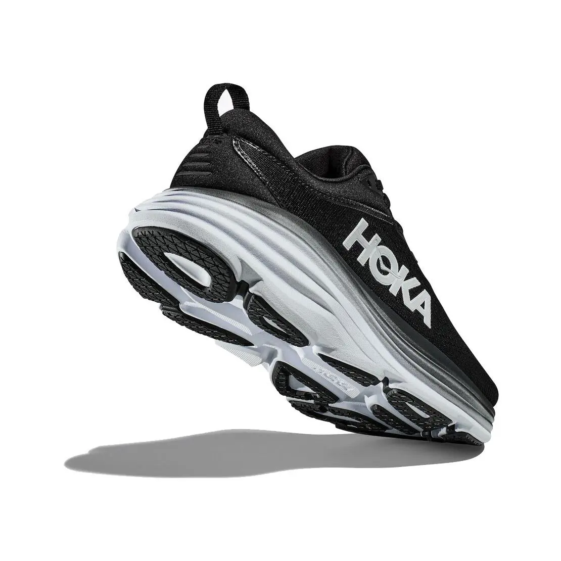Hoka shoes - Bondi 8 - Bondi - M-BONDI8-BWHT-9D - Black/White (UPC: 195719628727) 2
