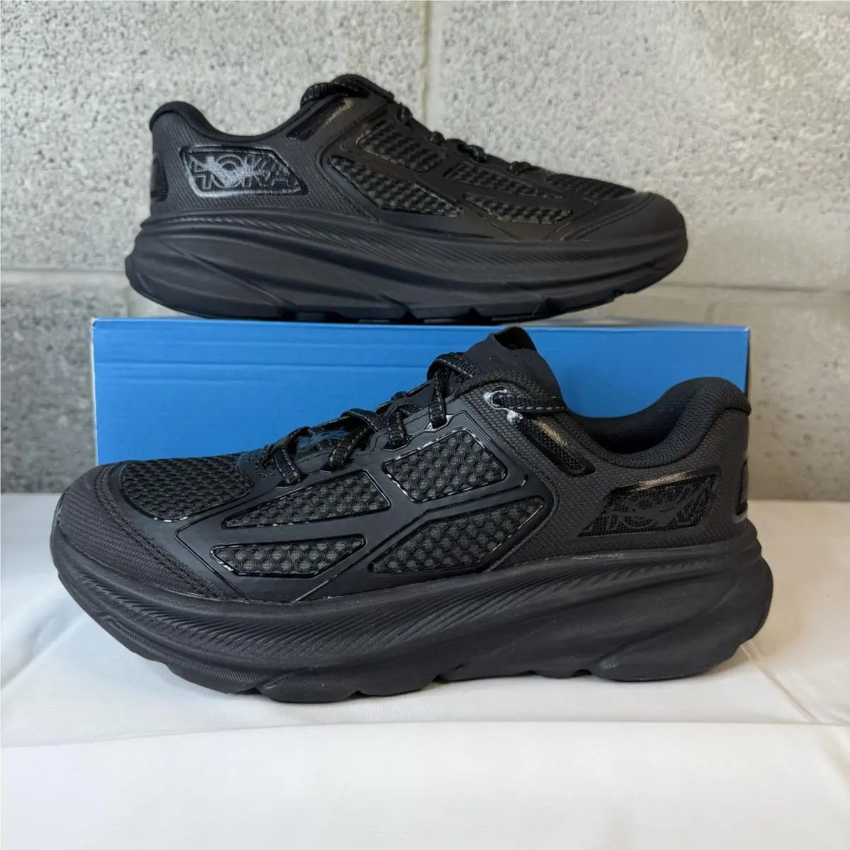 Hoka Clifton One9 Black Black Black 1155370 Shoes Women`s 7