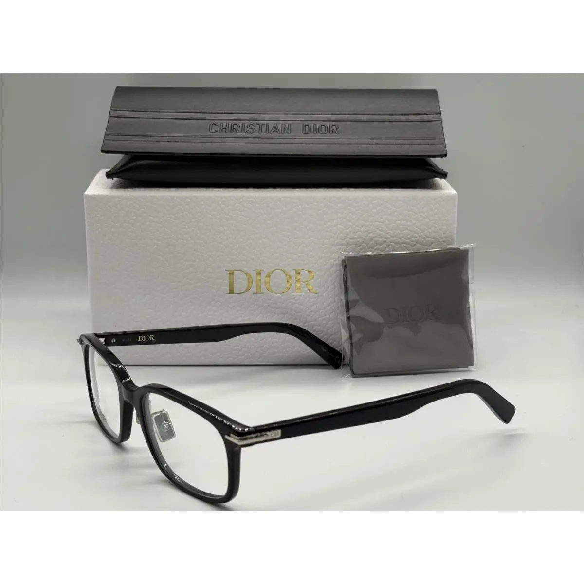 Christian Diorblacksuito SJ 1000 Black Eyeglasses 54-19