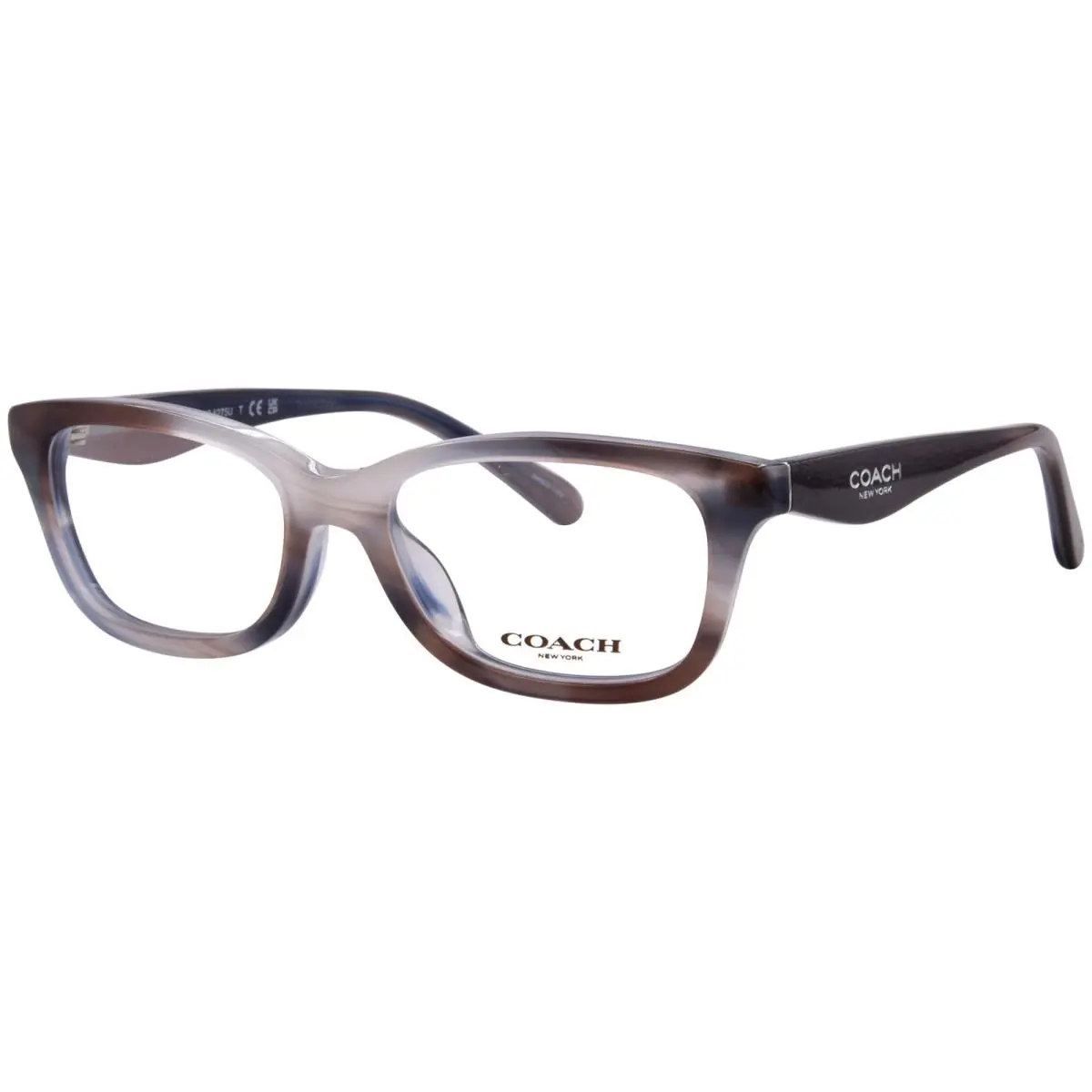 Coach HC6275U 5899 Eyeglasses Women’s Striated Maple/blueberry Full Rim 49mm